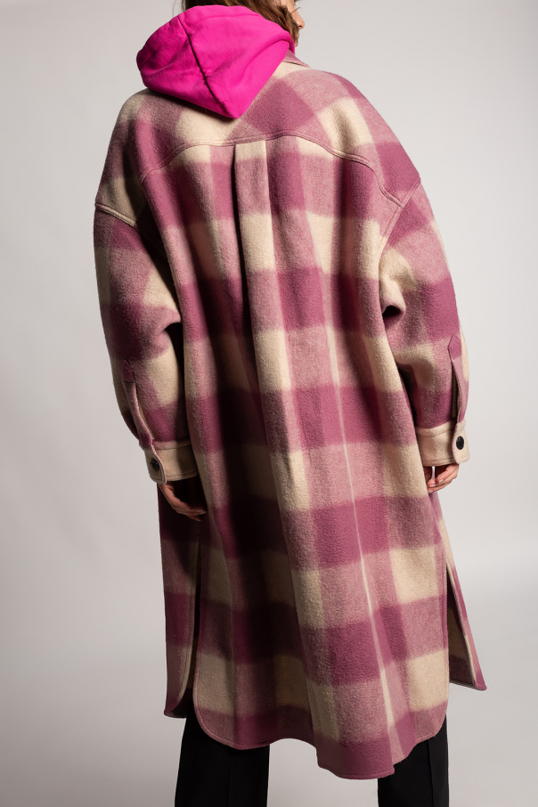 Isabel marant 2024 gario checked coat